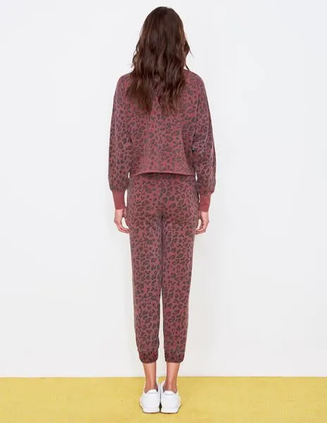 Sundry Leopard Drapey Sweater Pigment Spice