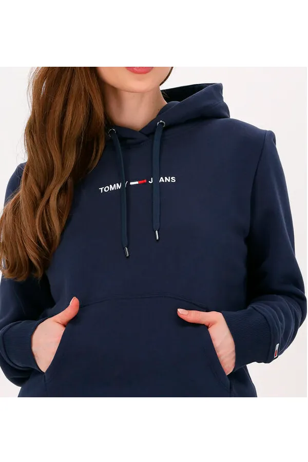 Tommy Hilfiger Women Logo Hoodie Navy