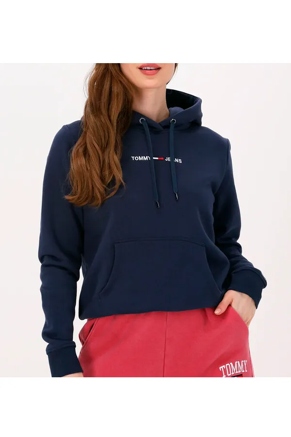 Tommy Hilfiger Women Logo Hoodie Navy