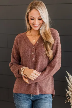 Took My Breath Away Sweater- Maroon