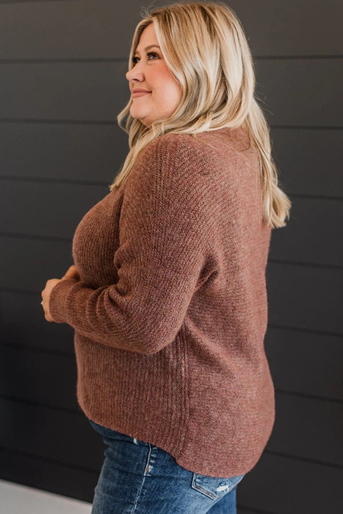 Took My Breath Away Sweater- Maroon