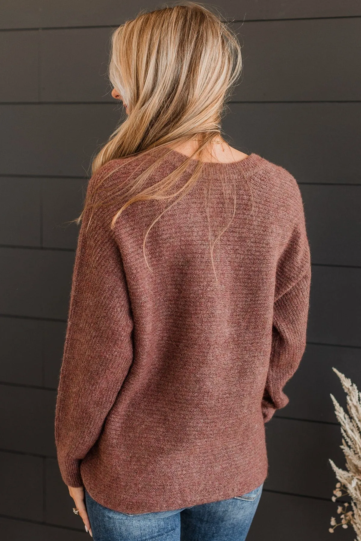 Took My Breath Away Sweater- Maroon