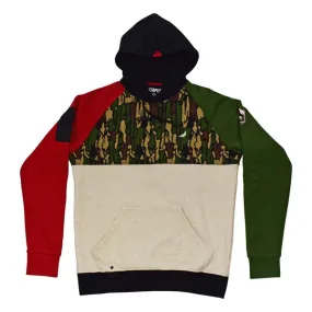 Tree Bark Camo Upper Hoodie - Clothing