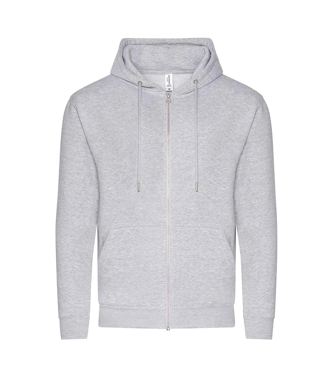 Unisex adult heather organic hoodie heather grey Awdis