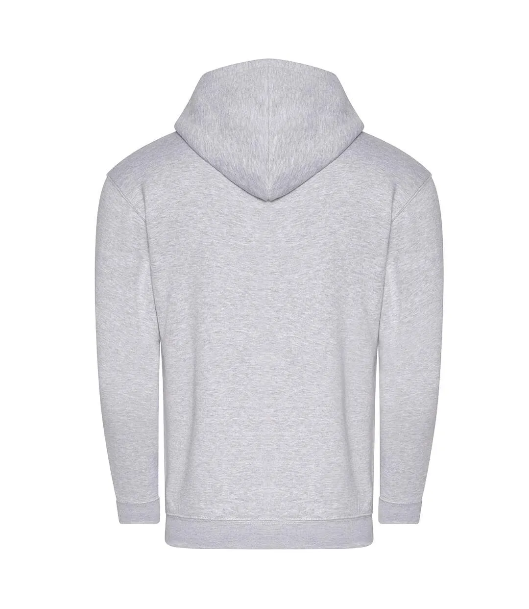 Unisex adult heather organic hoodie heather grey Awdis