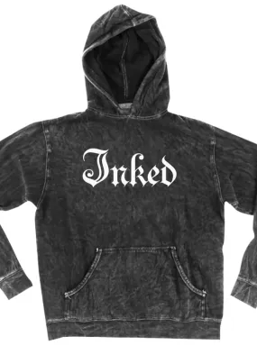 Unisex Inked Logo Mineral Wash Hoodie