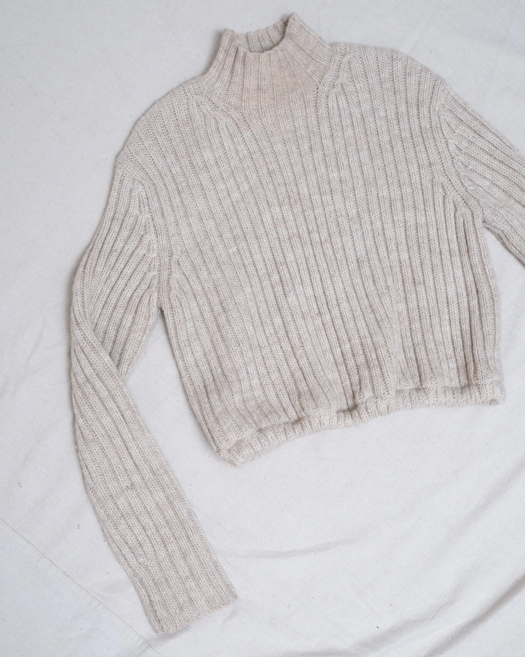 Vintage Rib Knit Reworked Sweater (S)