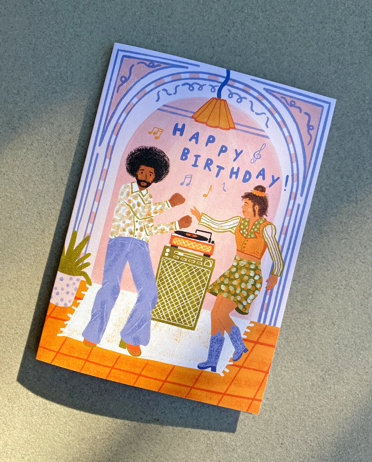 Vinyl Birthday Card