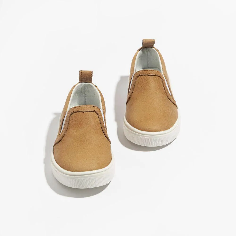 Weathered Brown Slip-On Sneaker