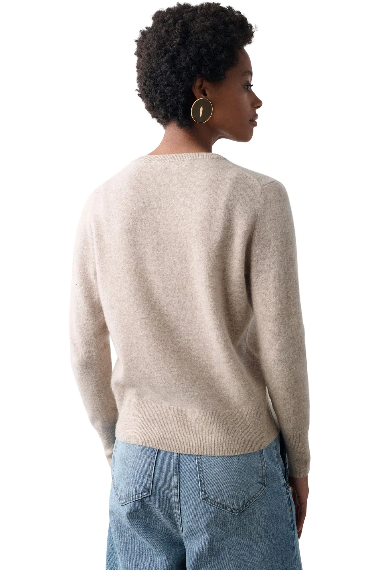 White & Warren Cashmere V-neck Sweater