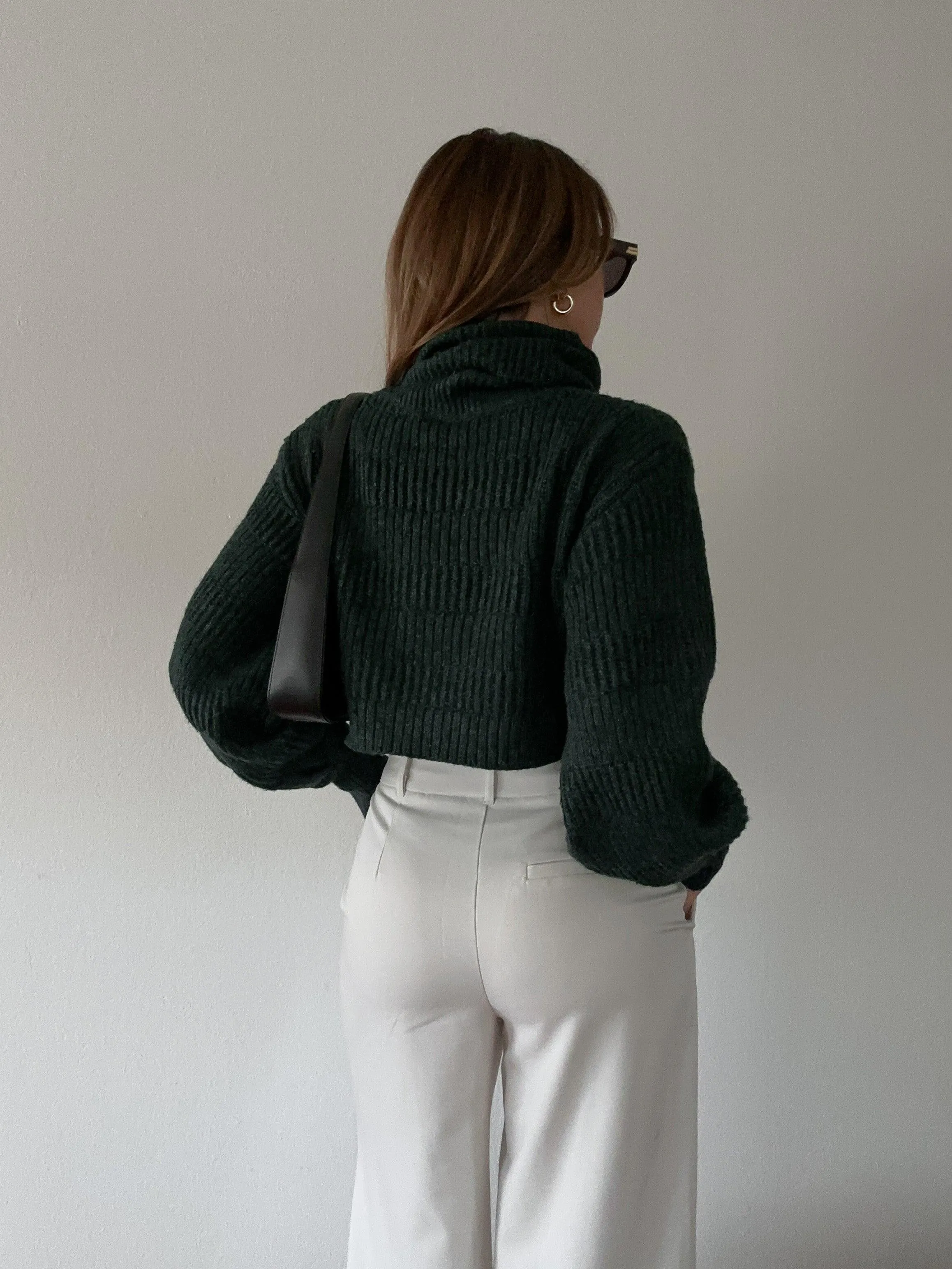 Winter White Crop Sweater - FINAL SALE