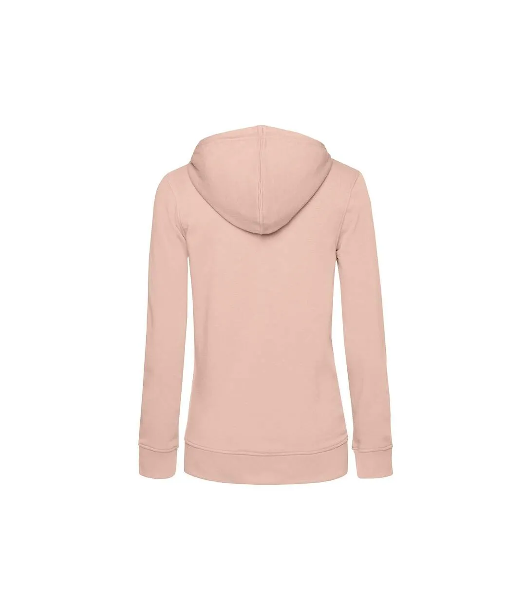 Womens/ladies organic hoodie dusky pink B&C