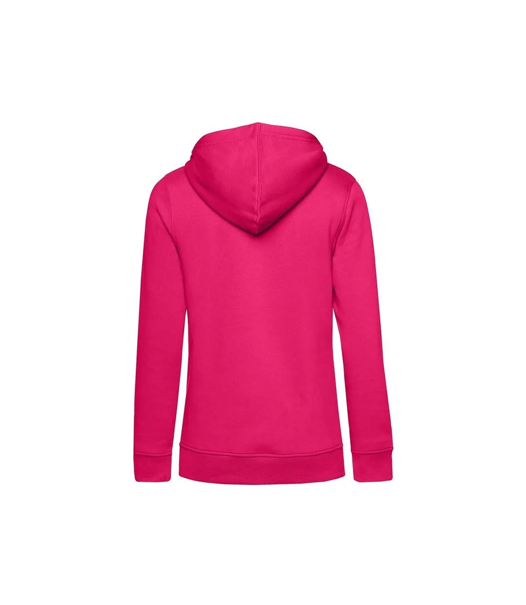 Womens/ladies organic hoodie magenta B&C