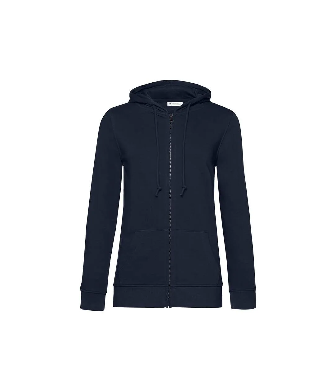 Womens/ladies organic hoodie navy B&C