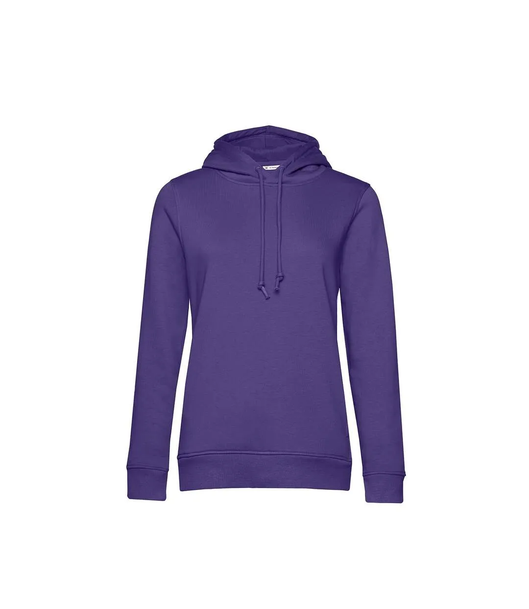 Womens/ladies organic hoodie radiant purple B&C