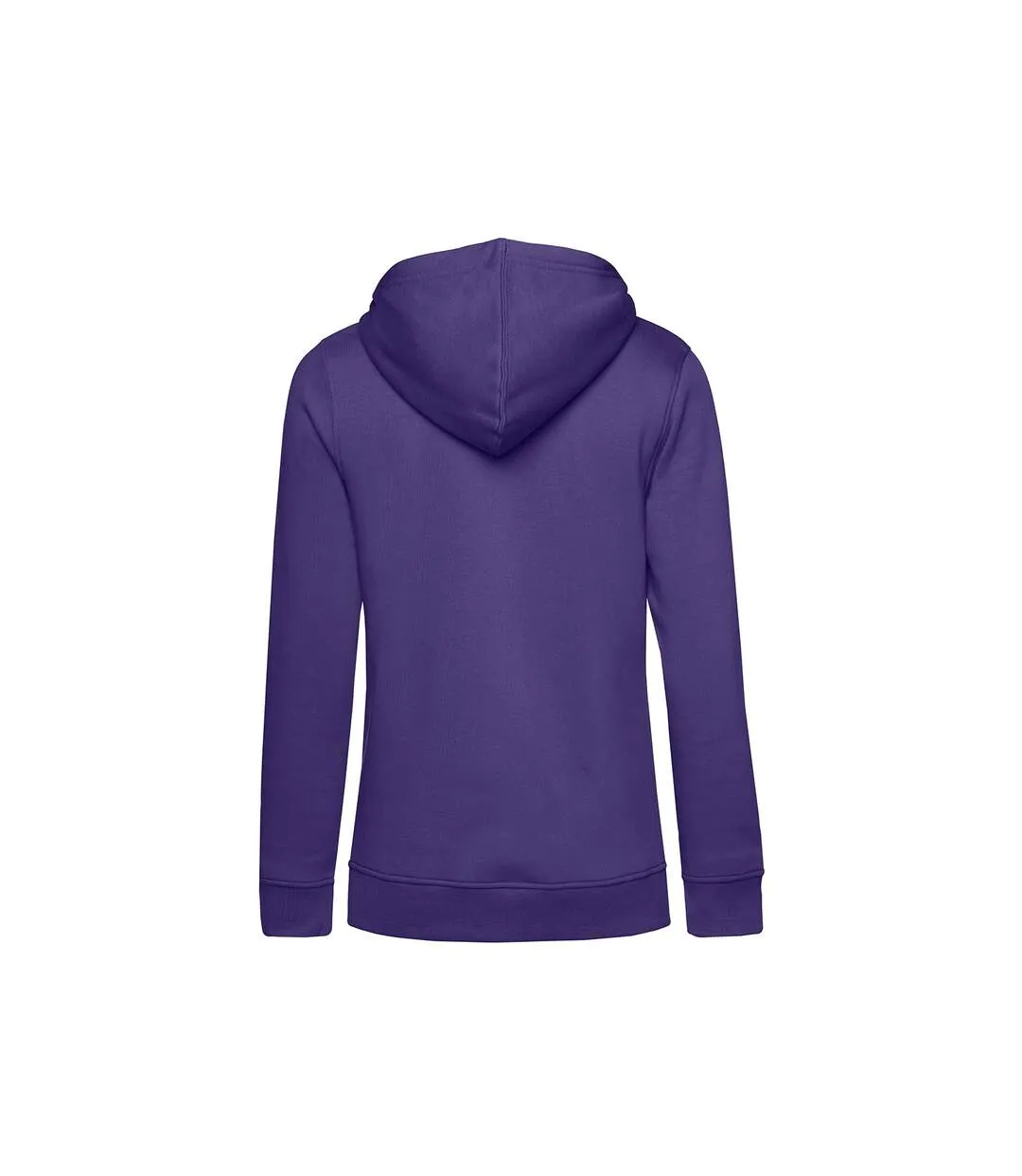 Womens/ladies organic hoodie radiant purple B&C