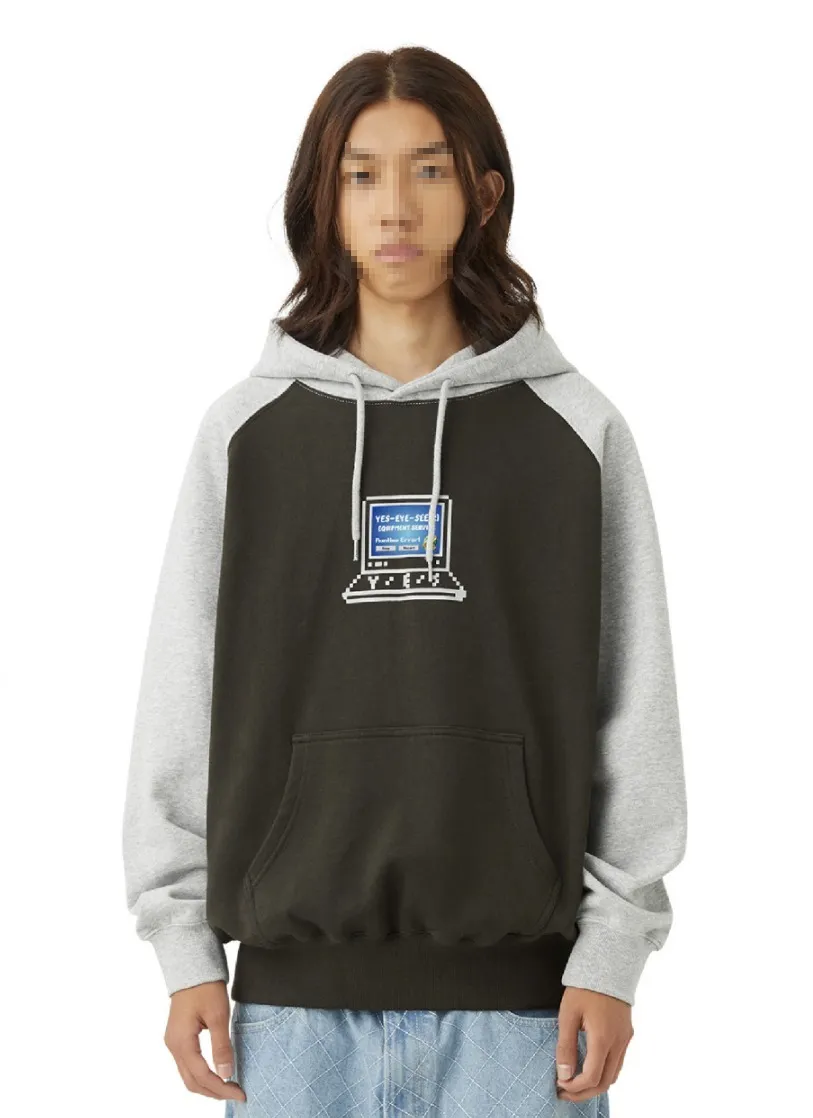 YESEYESEE  |[YESEYESEE] ★Pixel Raglan Hoodie